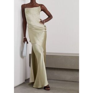 Christopher Esber Silk Gown - Sage Green